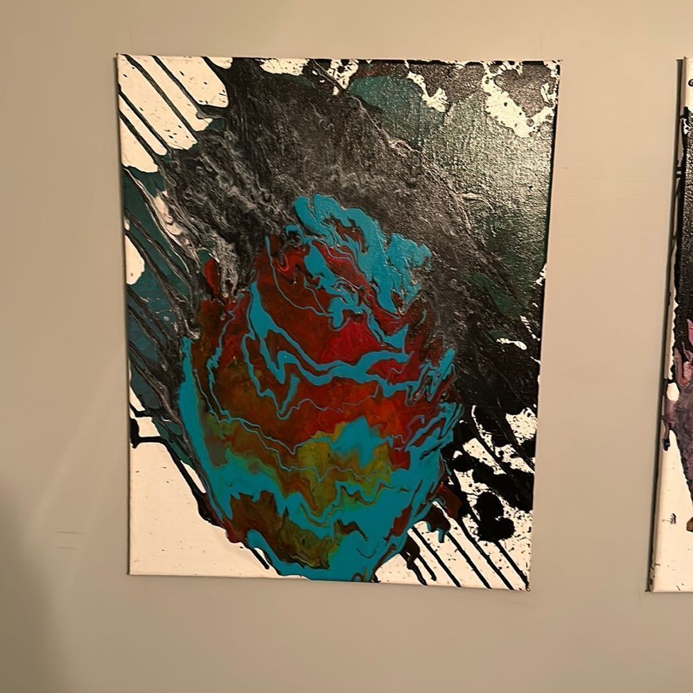 Acrylic on canvas 16 by 20in